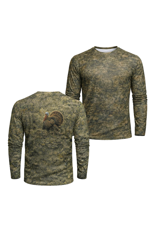 Performance Hunting Long Sleeve - Quiet Green Timber Tom - TBT17