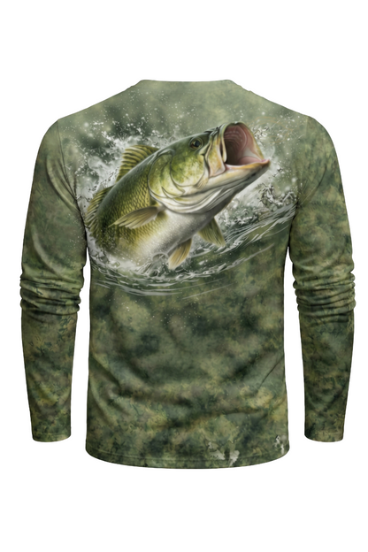 Performance Fishing Long Sleeve - Delta Bass Breach - TBT42