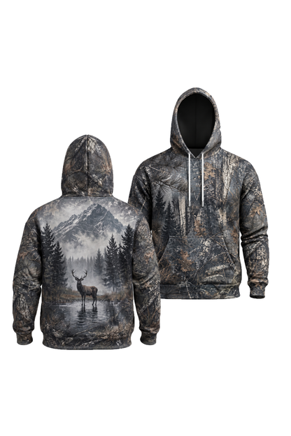 Performance Fleece-Lined Hoodie – Mistline Stag