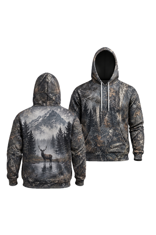 Performance Fleece-Lined Hoodie – Mistline Stag