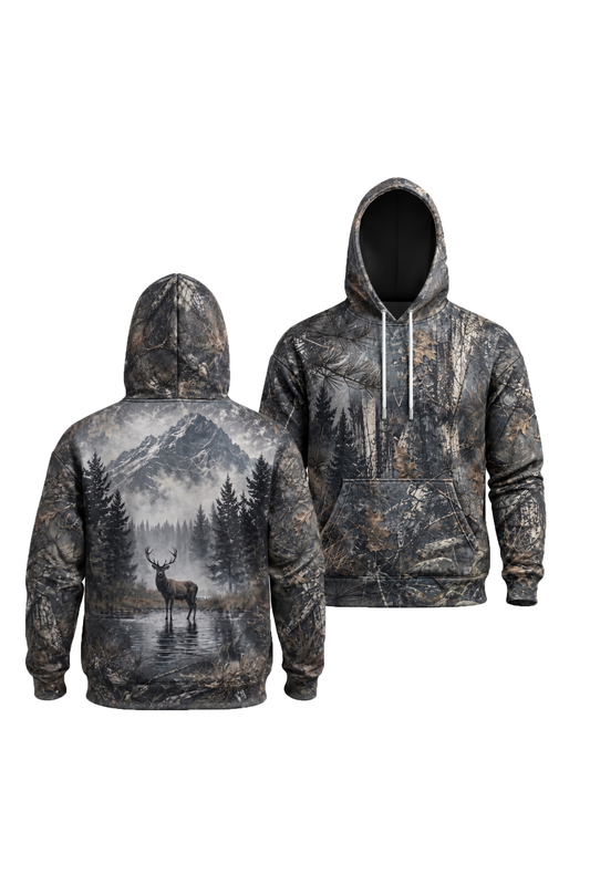 Performance Fleece-Lined Hoodie – Mistline Stag