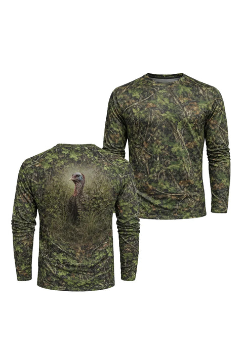 Performance Hunting Long Sleeve - Green Timber Tom - TBT09