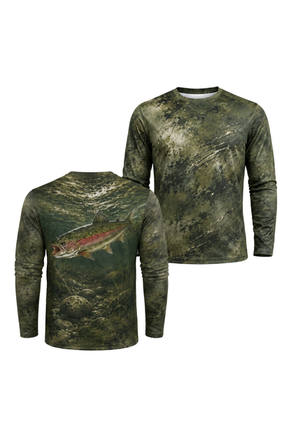 Performance Fishing Long Sleeve - Dragon Moss Rainbow - TBT117