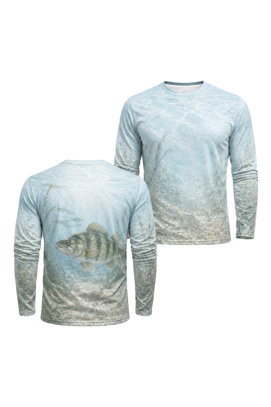 Performance Fishing Long Sleeve - Silver Perch Shoal - AOF10