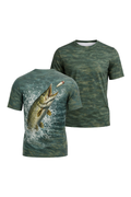 Pro Fishing Short Sleeve - Backwater Pike Ambush - AOF18