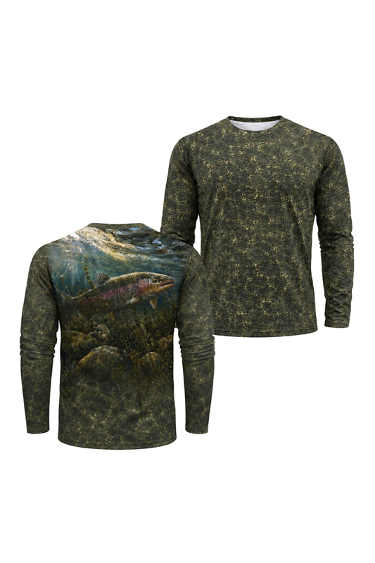 Performance Fishing Long Sleeve - Bottomland Rainbow Trout - TBT79