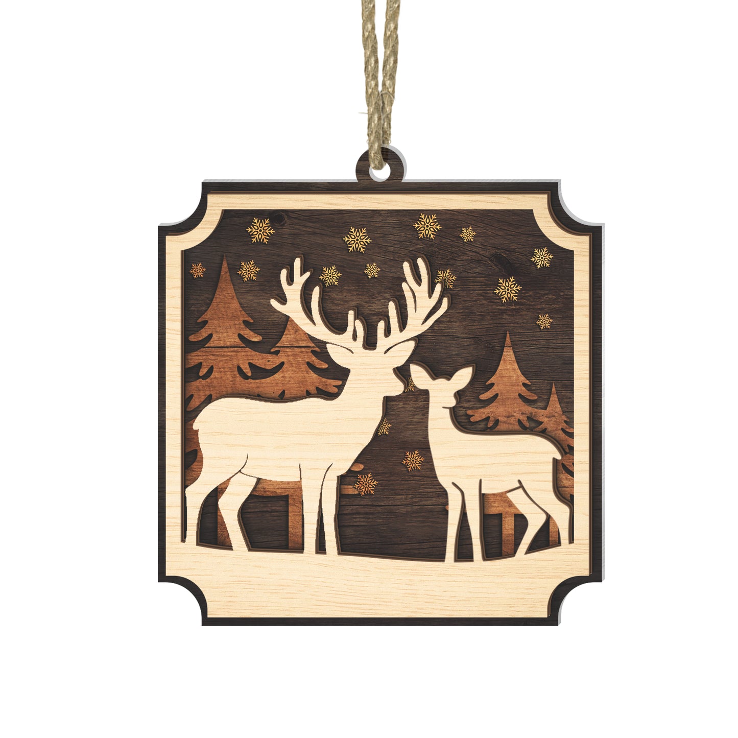 Woodland Majesty Deer Christmas Ornament