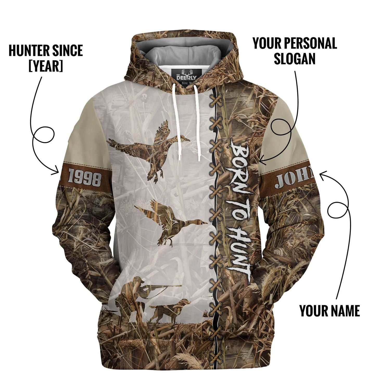 Duck Hunting Hoodie - Camo Design for Waterfowl Hunters