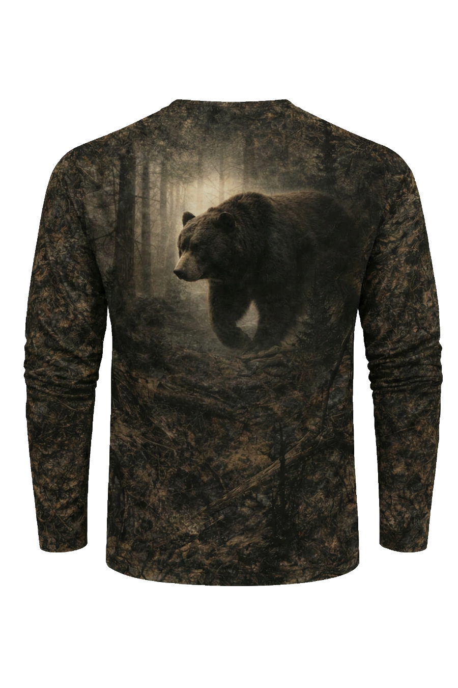 Performance Hunting Long Sleeve - Forest Bear Fog - TBT31