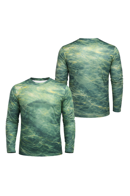 Performance Fishing Long Sleeve - Golden Marsh Bass - TBT46