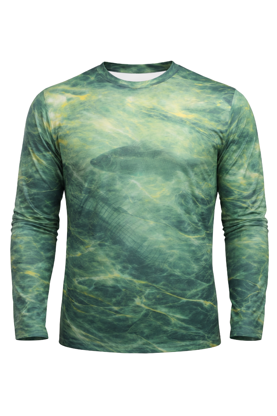 Performance Fishing Long Sleeve - Golden Marsh Bass - TBT46
