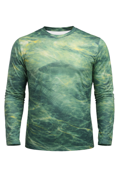Performance Fishing Long Sleeve - Golden Marsh Bass - TBT46