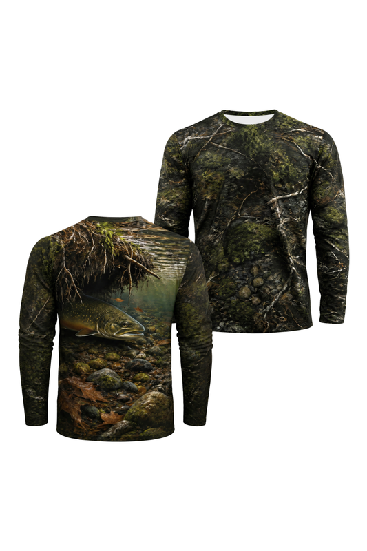 Performance Fishing Long Sleeve - River Trout Shadow - TBT109