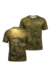 Pro Fishing Short Sleeve - Sunlit Timber Crappie - AOF14