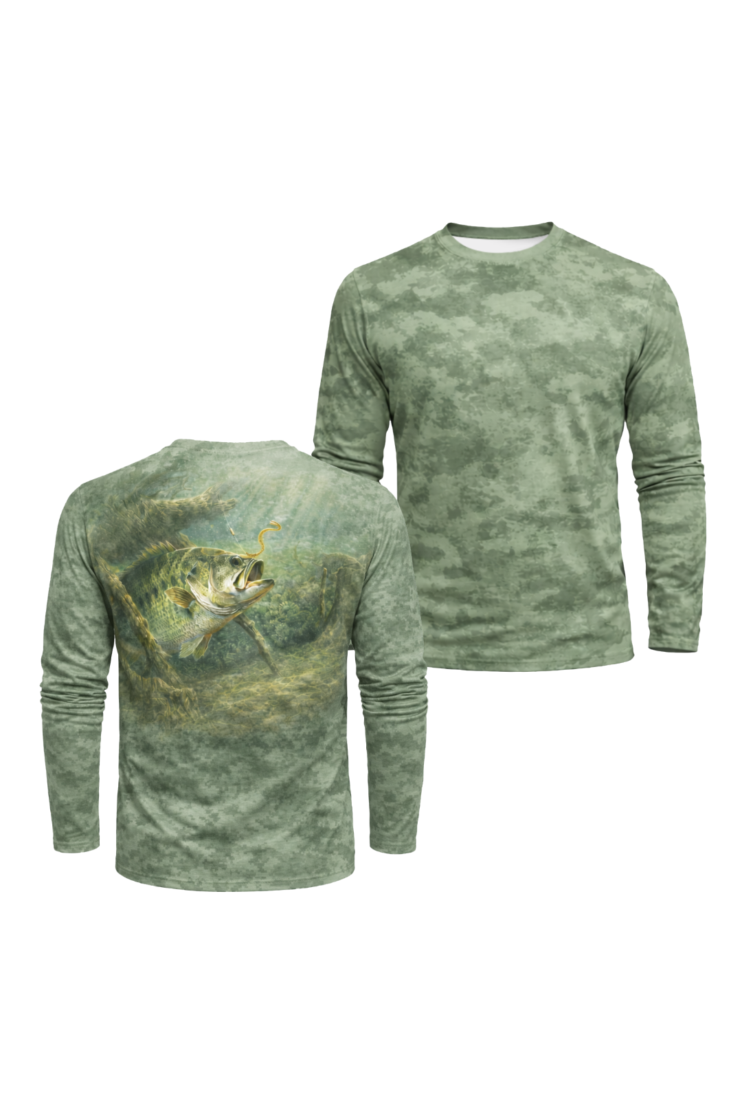 Performance Fishing Long Sleeve - Timber Bass Lure - TBT43