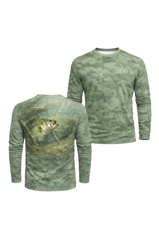 Performance Fishing Long Sleeve - Timber Bass Lure - TBT43