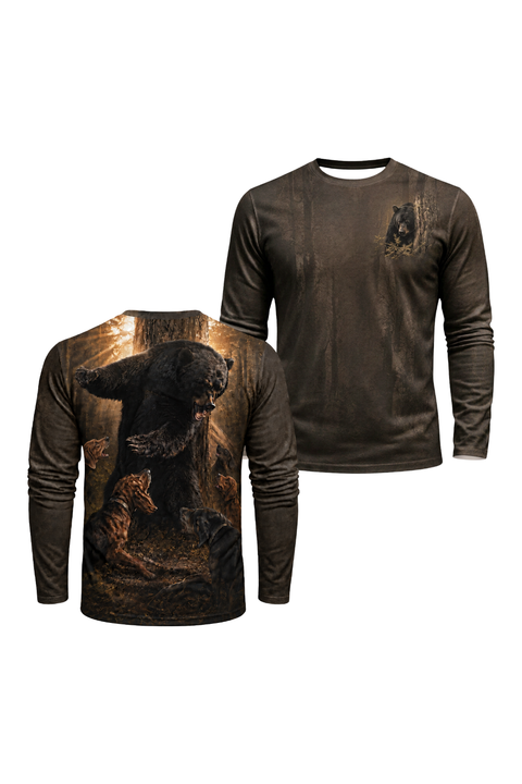Performance Hunting Long Sleeve - Deep Timber Bear Stand - ULS518K