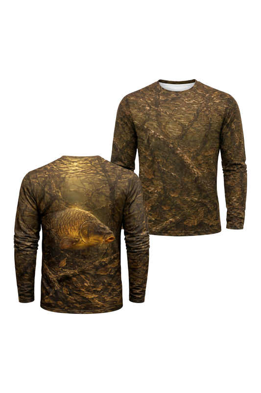 Performance Fishing Long Sleeve - Swamp Mud Carp - TBT87