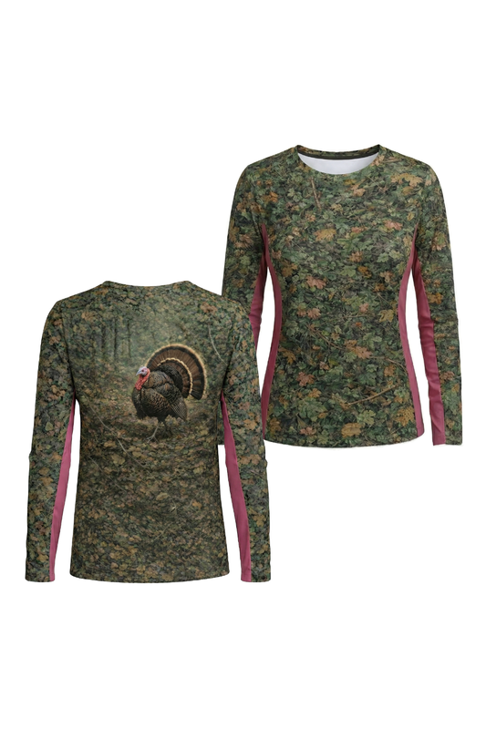 Performance Hunting Long Sleeve - Timber Turkey Forest Floor Strut - TBT27