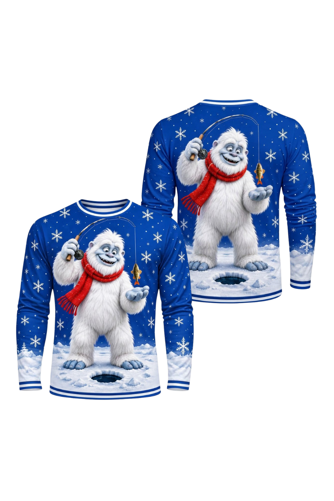 Performance Fishing Long Sleeve - Frosty Yeti Ice Fishing - ULS635K