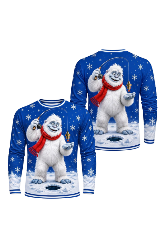 Performance Fishing Long Sleeve - Frosty Yeti Ice Fishing - ULS635K