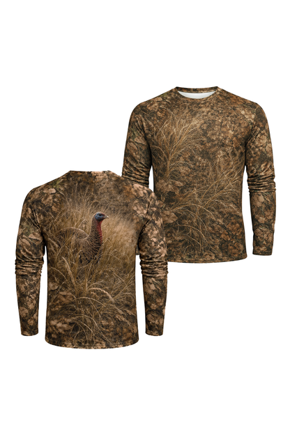 Performance Hunting Long Sleeve - Turkey On Bush - SRT03