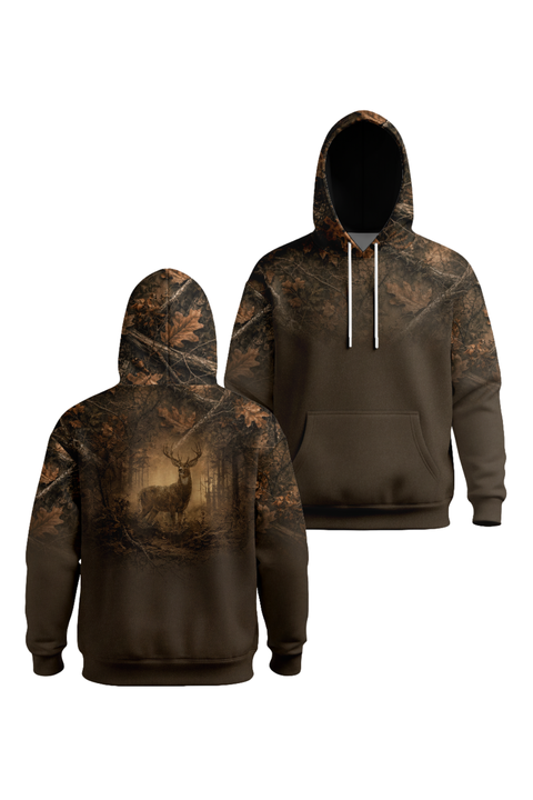 Performance Hunting Fleece-Lined Hoodie - Autumn Forest Stag – DK7M