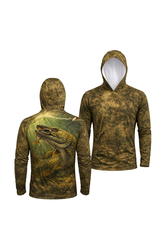 AirLite Fishing Sun Hoodie - Roughwater Pike Feed - TBT64