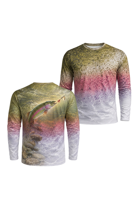 Performance Fishing Long Sleeve - Clearwater Rainbow Trout - TBT82