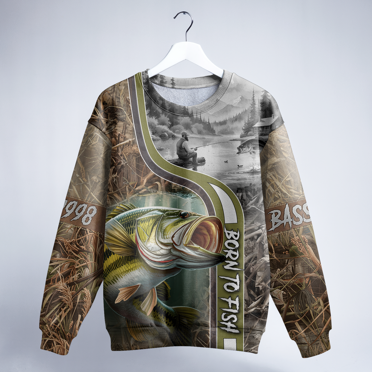 Backwater Bass Legend Personalized Unisex Sweatshirt