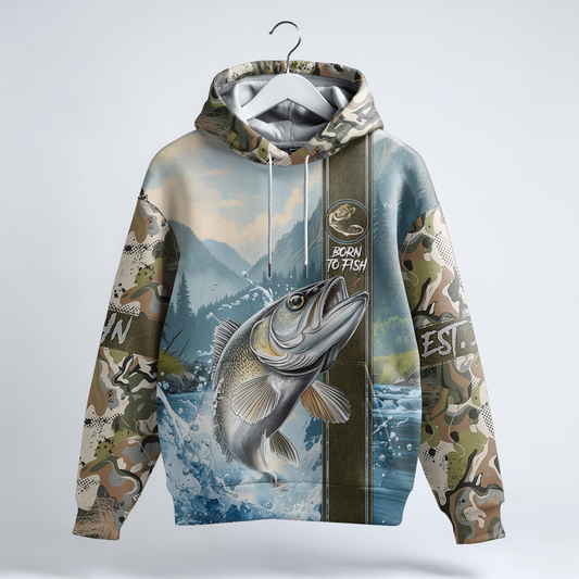 Walleye Warrior Personalized Hoodie