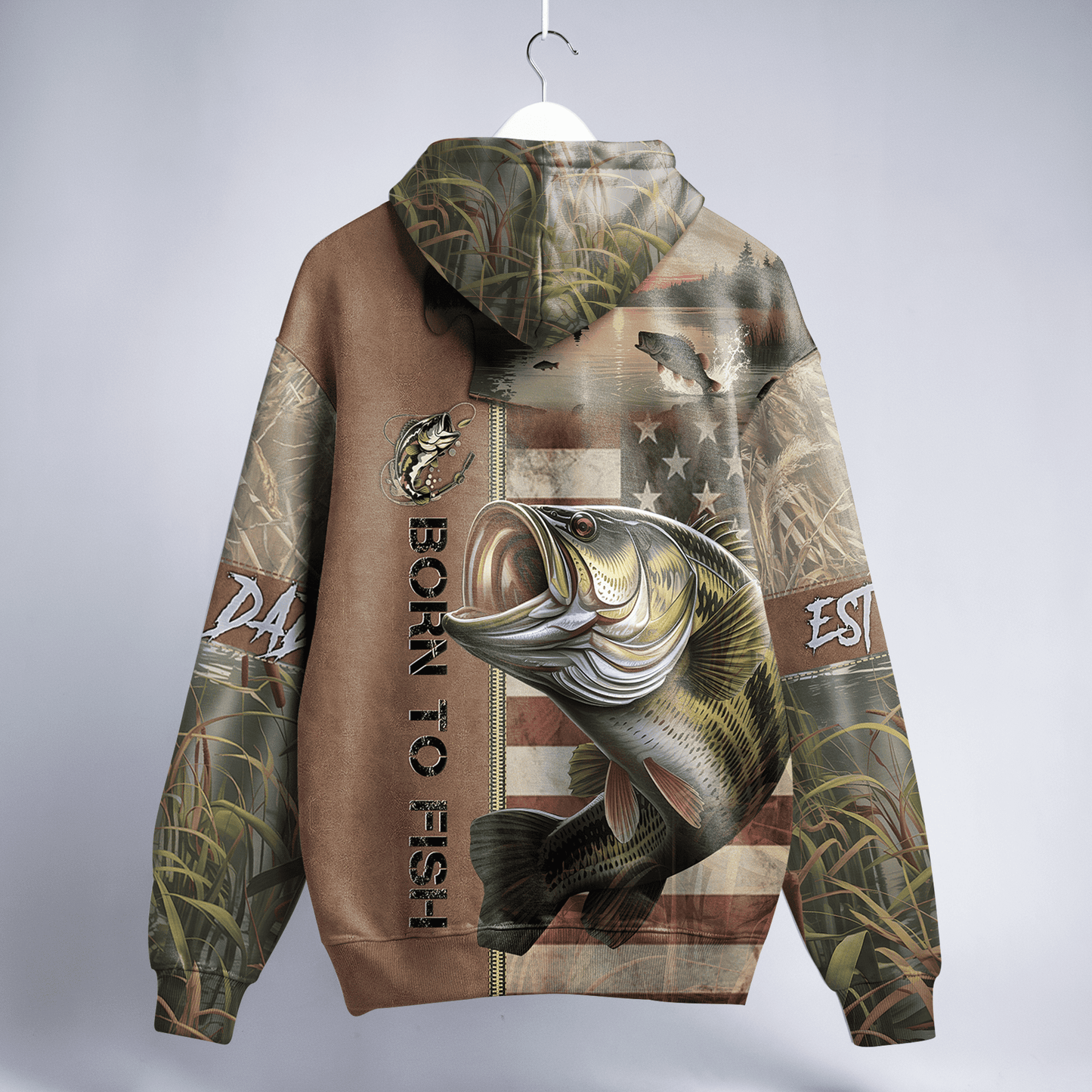 American Bass Patriot Personalized Hoodie