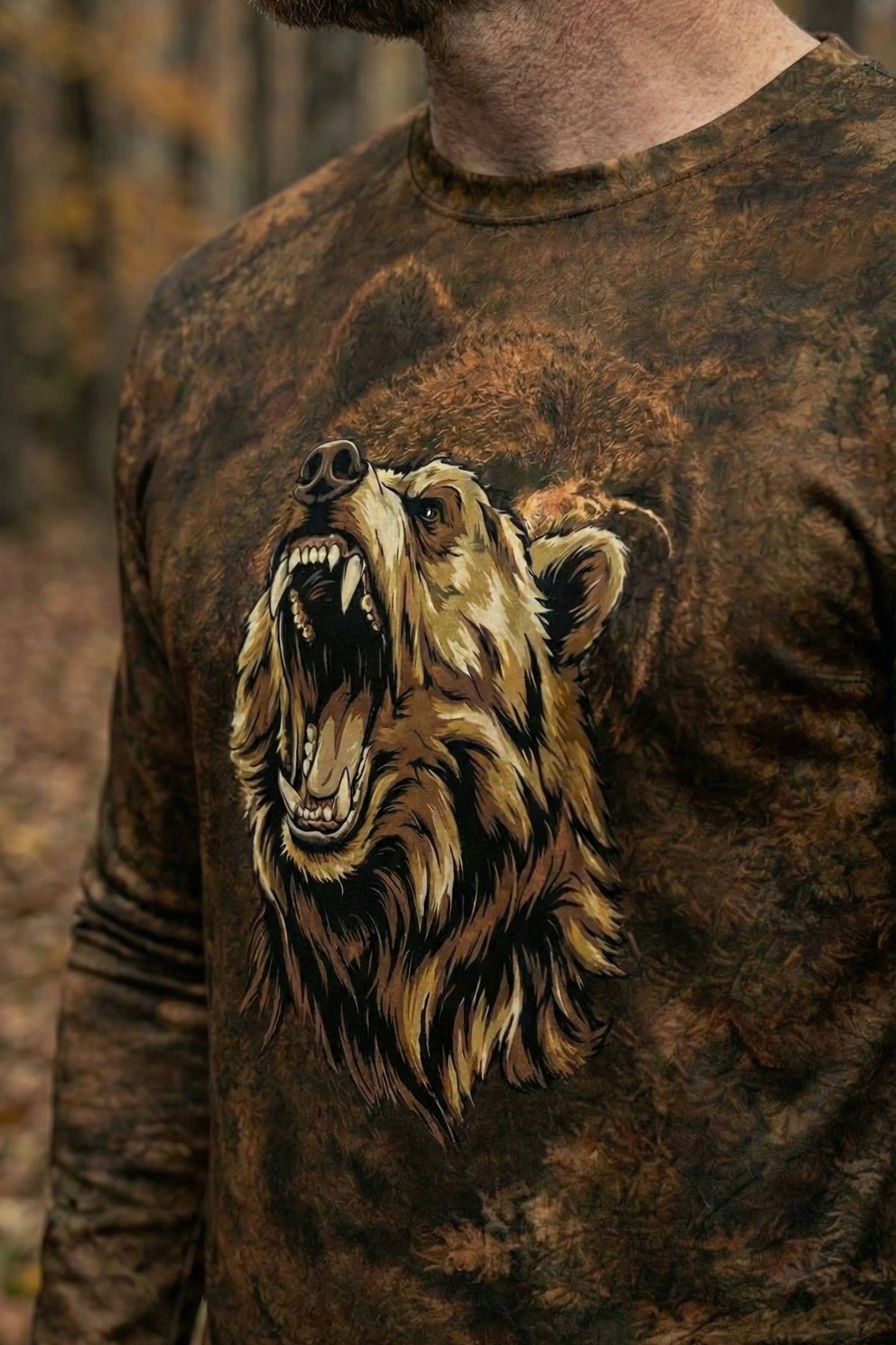 Performance Hunting Long Sleeve - Timber Grizzly Growl - TB1M