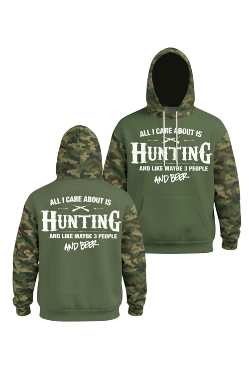Performance Hunting Fleece-Lined Hoodie - All I Care Is Hunting – HT5X