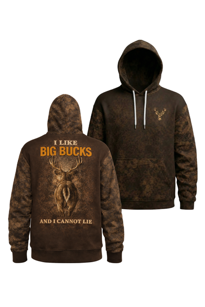 Everyday Hunter Hoodie - I Like Big Bucks – BR4L