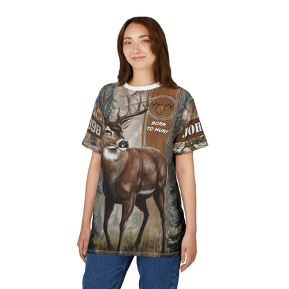Buck Hunter Personalized Unisex Cut & Sew Tee