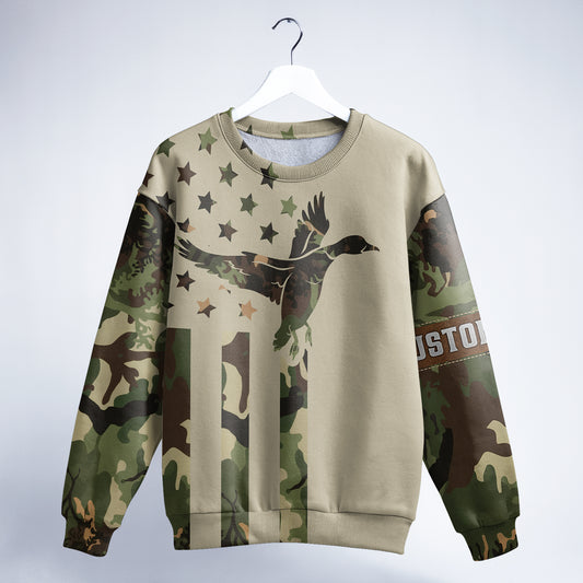 Custom Duck Hunting Camo Sweatshirt – Built for Passionate Hunters