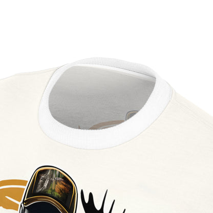 Moose Hunter Blending In Personalized Unisex Cut & Sew Tee