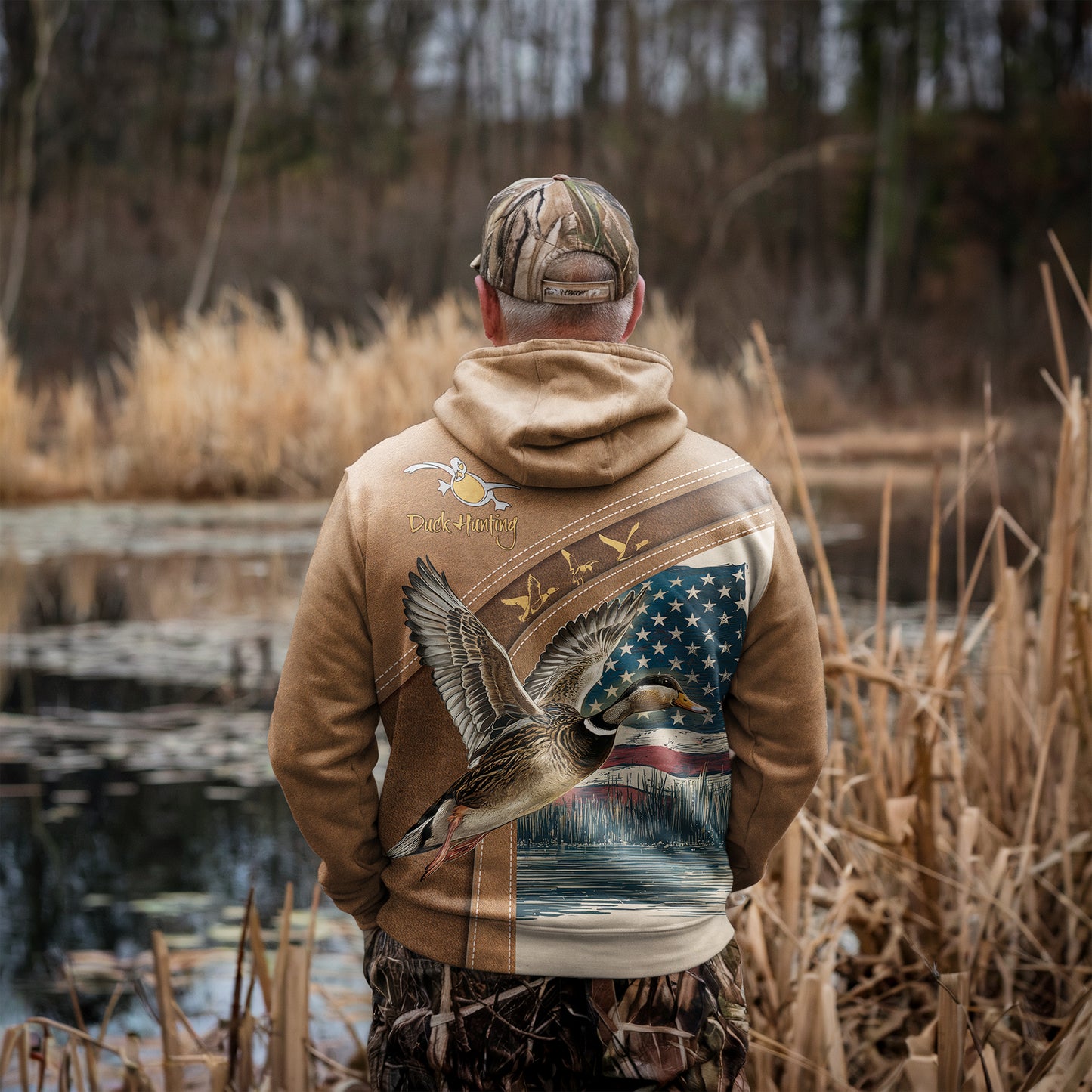 American Spirit Duck Hunting Hoodie - The Deerly