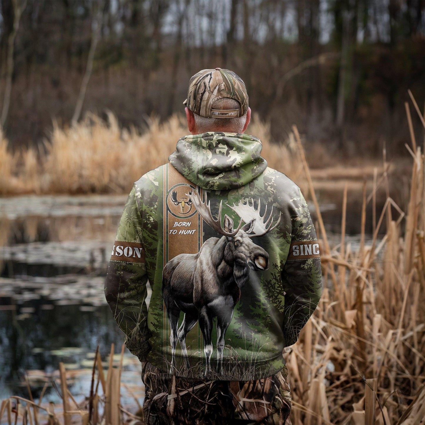 Moose Hunt Legend Hoodie Personalized - The Deerly