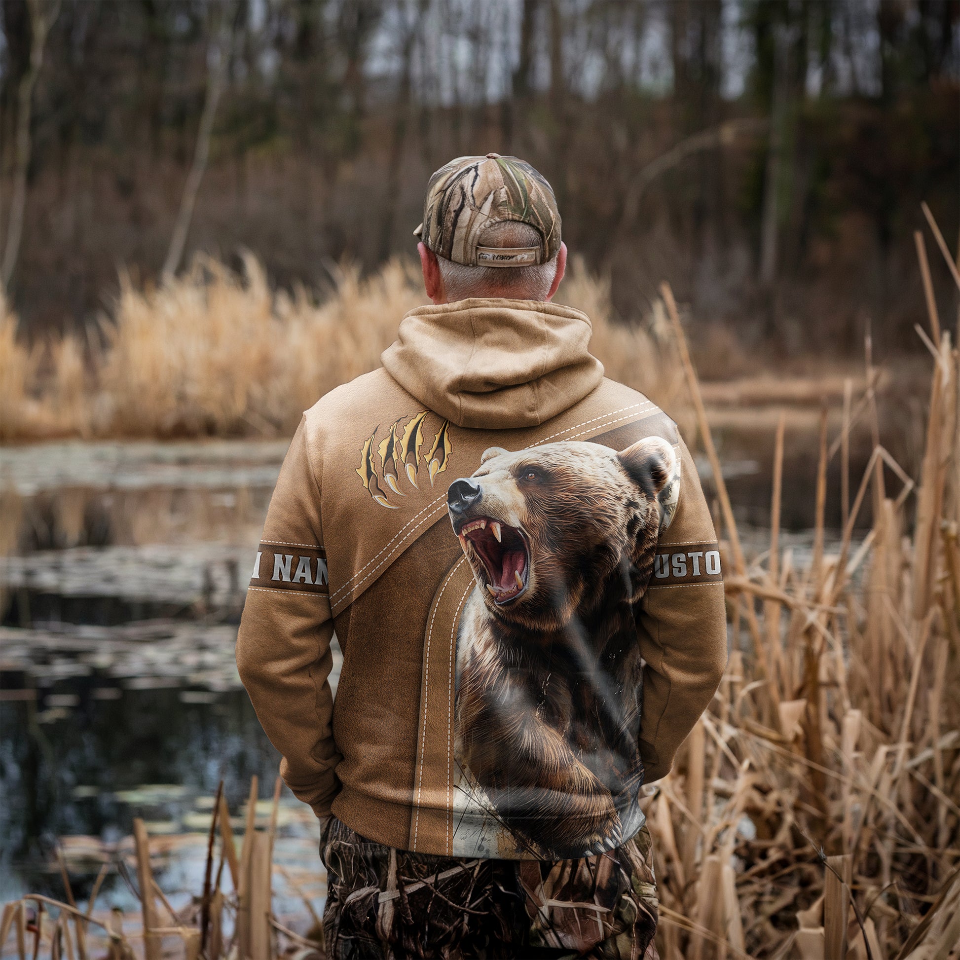 Bear Claw Wilderness Hoodie Personalized - The Deerly