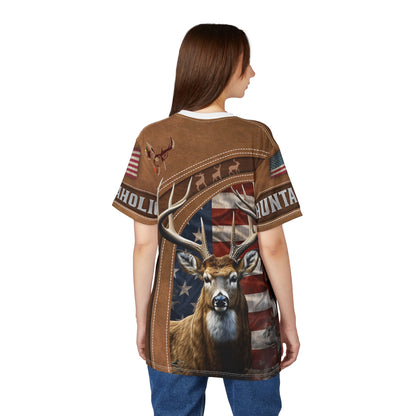 Buckaholic Hunter Personalized Unisex Cut & Sew Tee