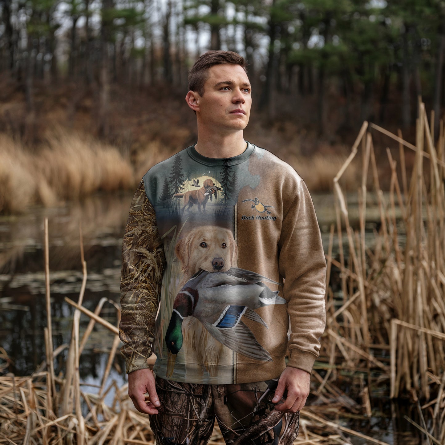 Retriever's Triumph Sweatshirt - Duck Hunting Collection - The Deerly