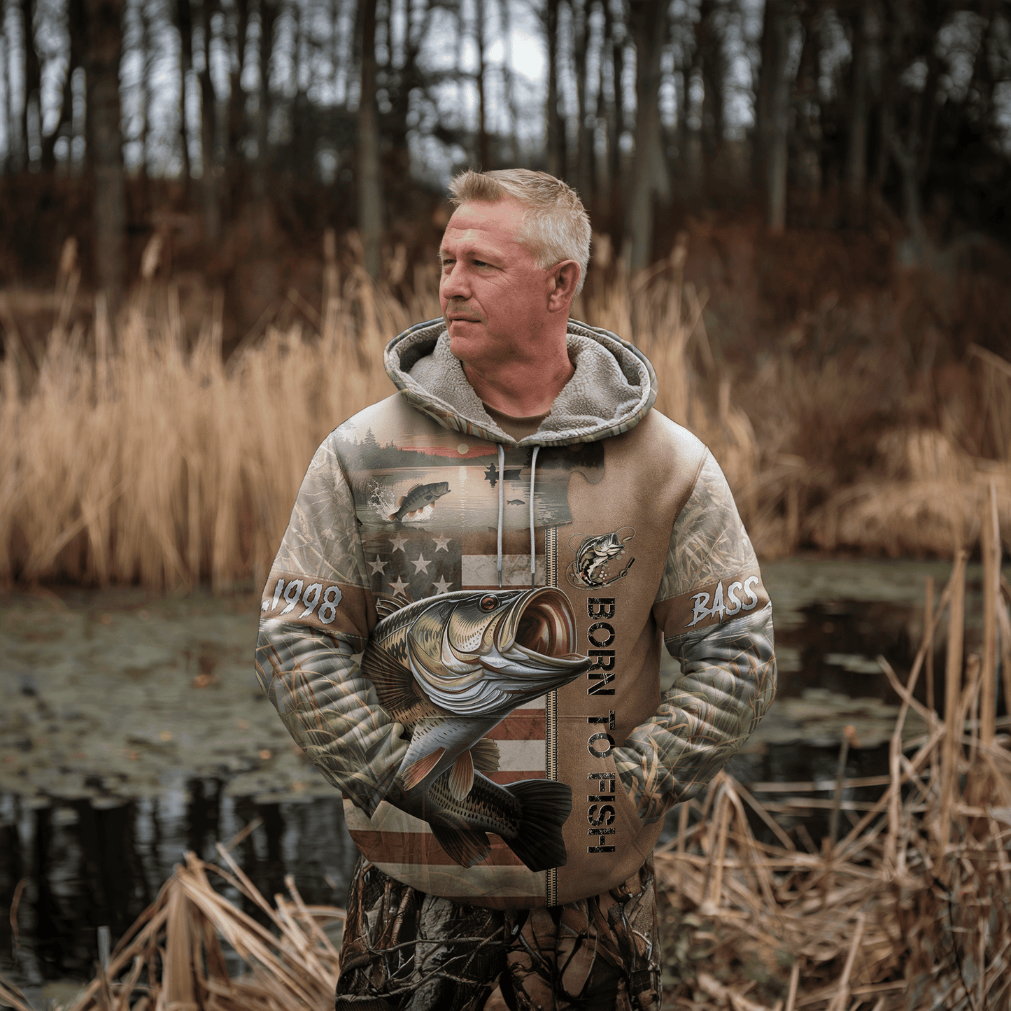 American Bass Patriot Personalized Hoodie