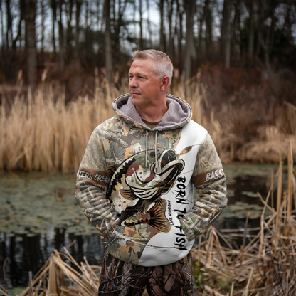 Bass Camo Warrior Personalized Hoodie