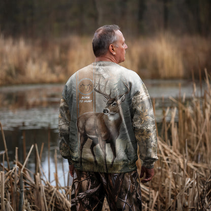 Majestic Buck Hunter Sweatshirt - Forest Collection - The Deerly