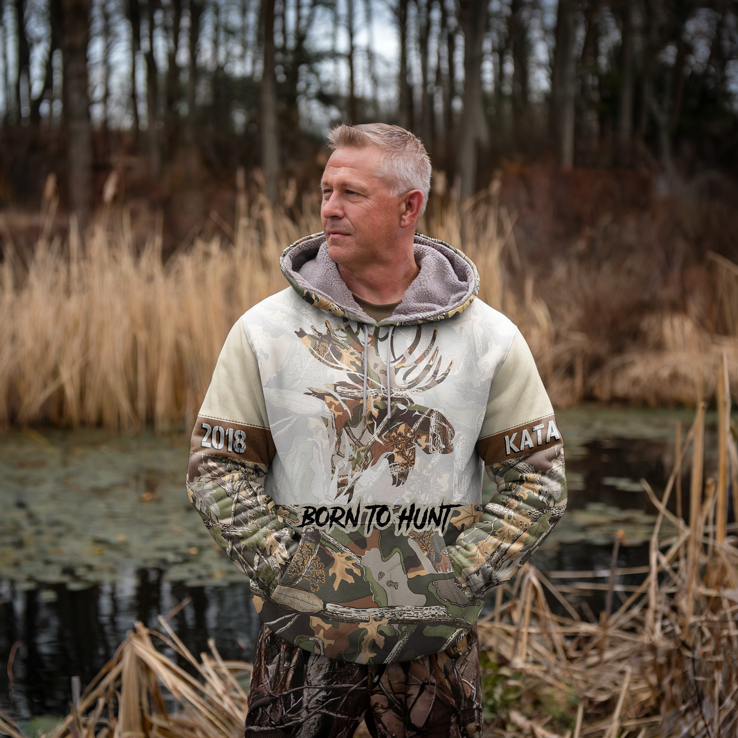 Bull Moose Camo Personalized Hoodie