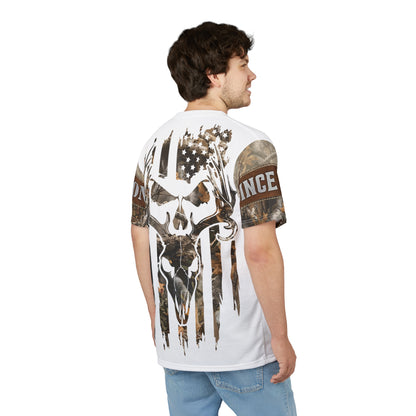 Skull Buck Flag Personalized Unisex Cut & Sew Tee