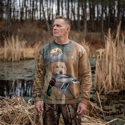 Retriever's Triumph Sweatshirt - Duck Hunting Collection - The Deerly