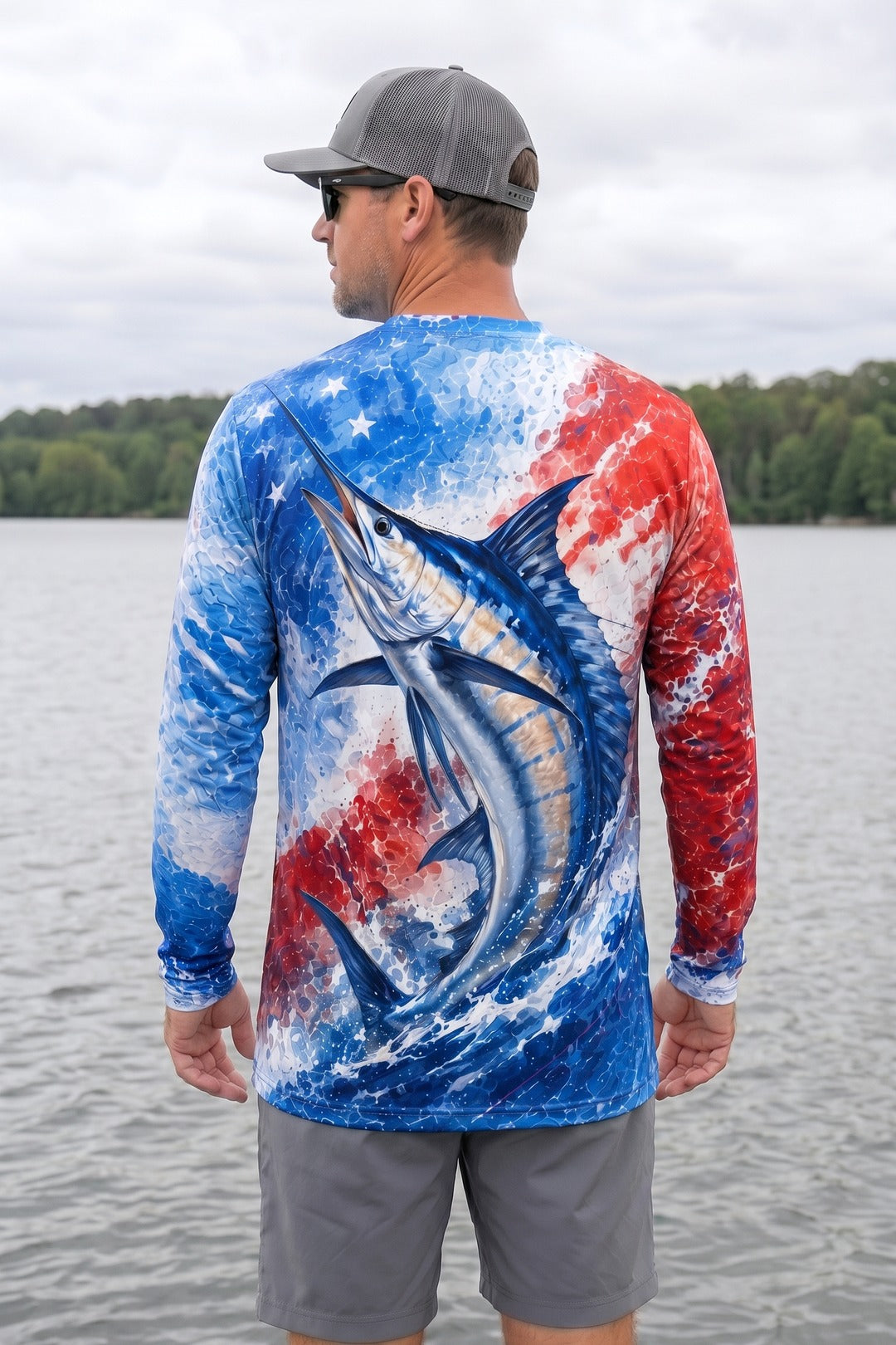 250th Anniversary Fishing Long Sleeve - Freedom Strike Marlin 🇺🇸 - AOF131 image 2